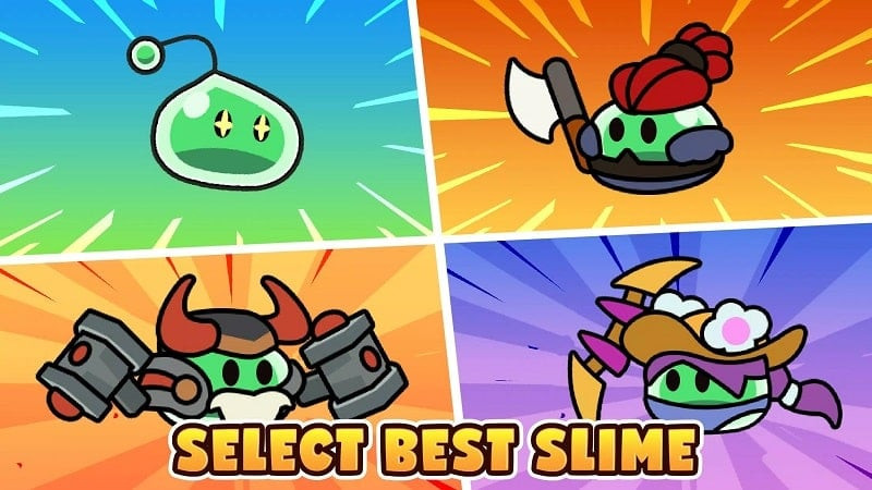 Slime Battle MOD APK gameplay screenshot