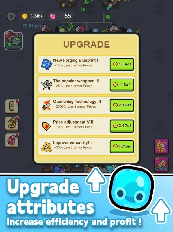 Slime Weapon Master Free Upgrades