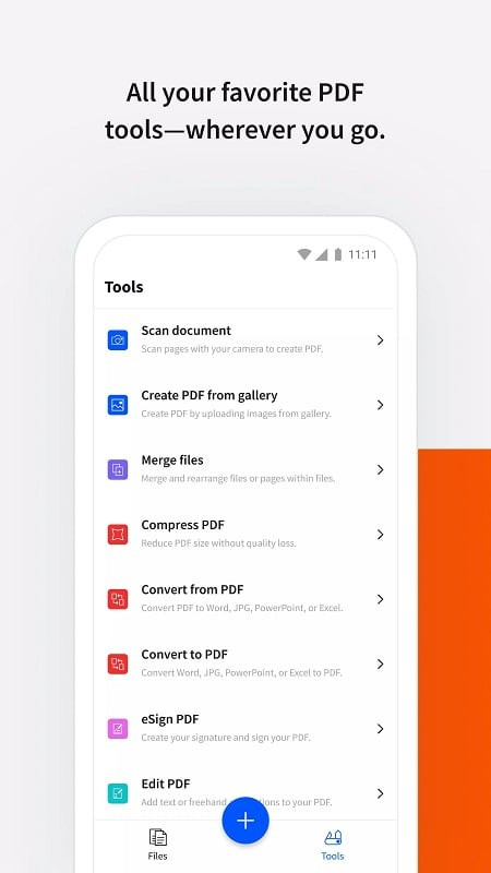 Smallpdf MOD APK screenshot showing document conversion