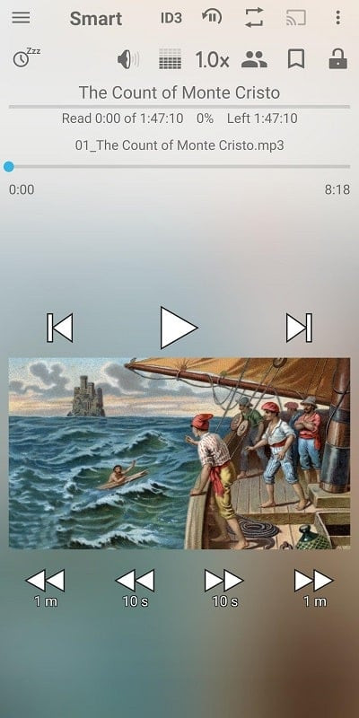 Smart AudioBook Player with a book playing