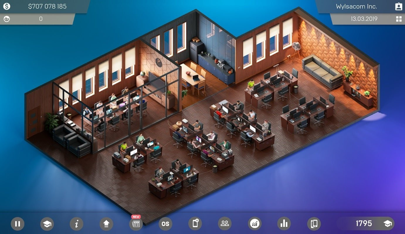 Smartphone Tycoon 2 MOD APK Team Management Screenshot