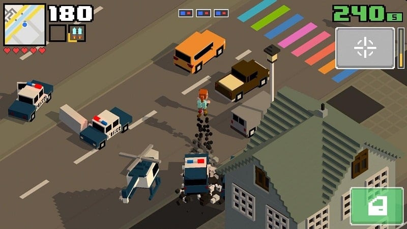 Smashy Road: Wanted 2 Gameplay Screenshot