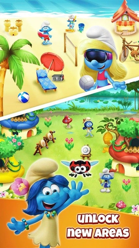 Smurfs Bubble Shooter APK screenshot