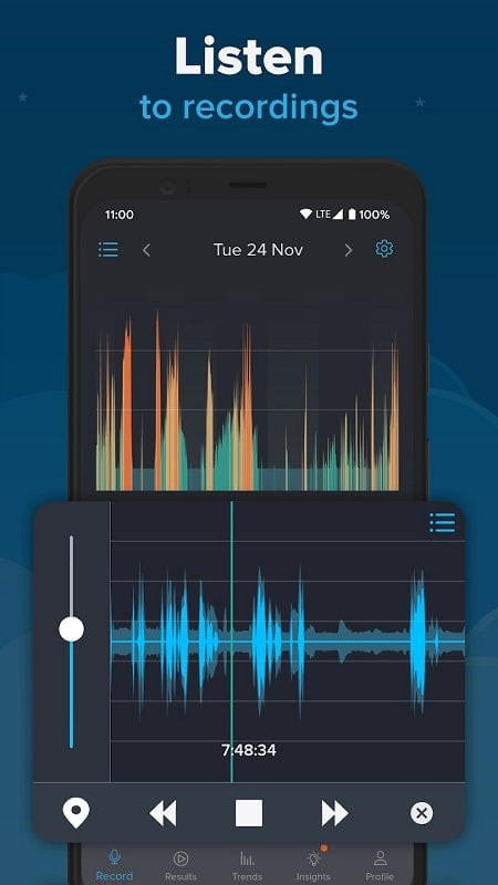 SnoreLab MOD APK diagnosing the causes of snoring