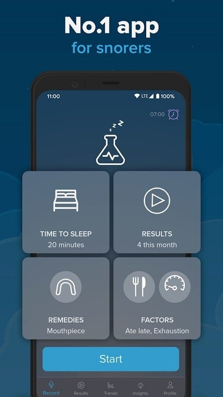 SnoreLab MOD APK recording snoring sounds