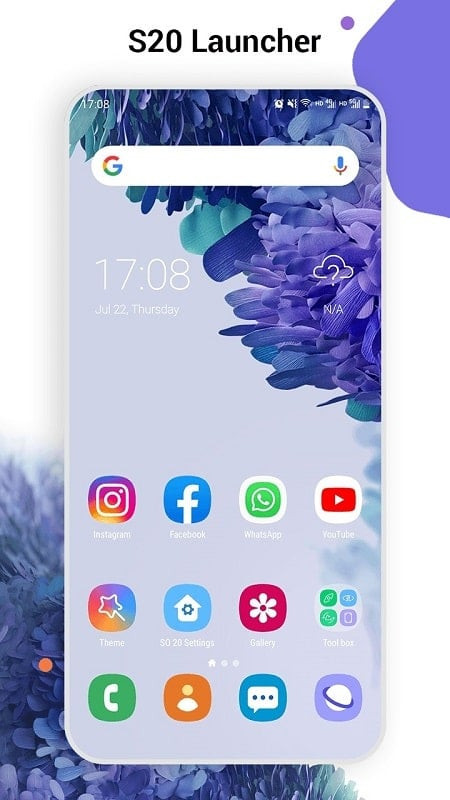 SO S20 Launcher Interface