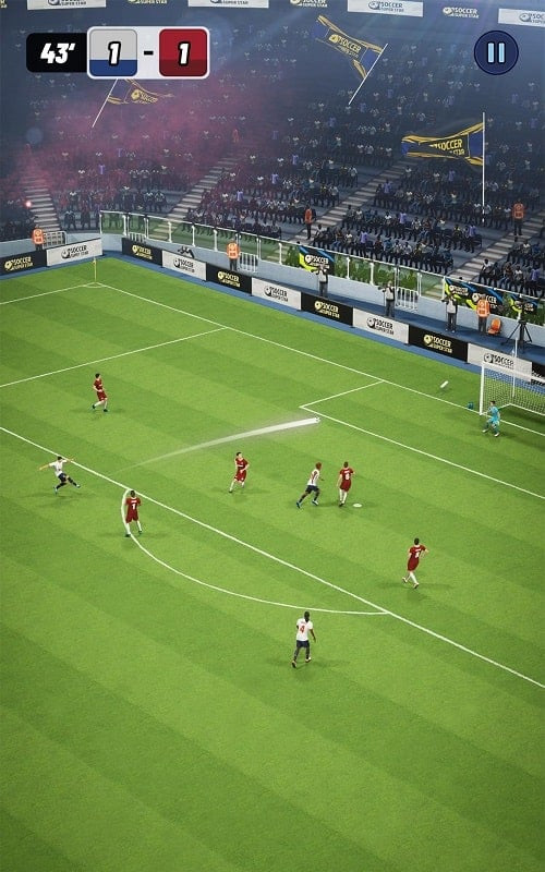 Soccer Super Star Free version gameplay screenshot