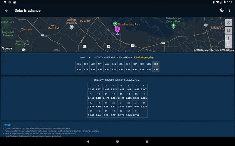 SolarCalc Pro - Ứng dụng tính toán năng lượng mặt trời