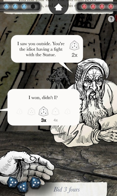 Sorcery! 2 dice game screenshot