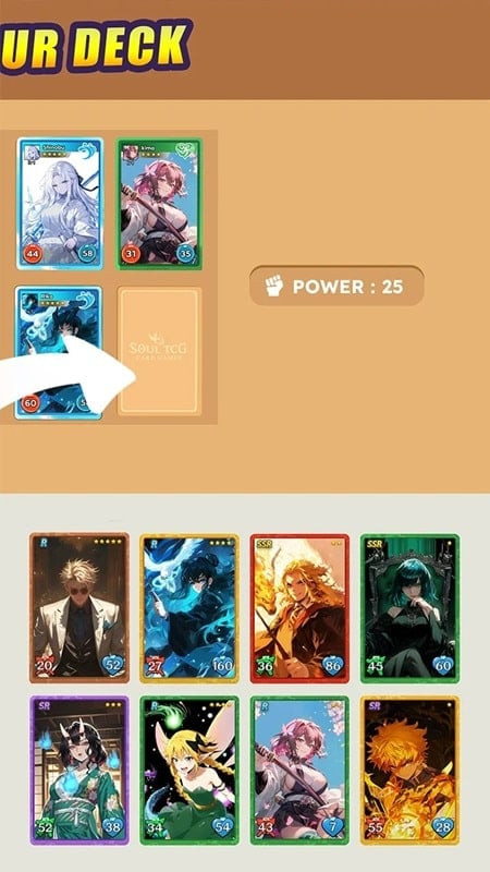 Soul TCG leaderboard screenshot