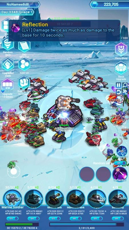 Space Turret Defense MOD APK Upgrade System