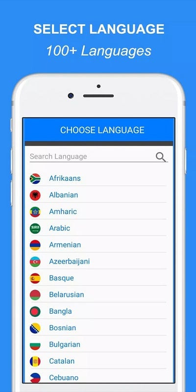 Speak and Translate app for language learning