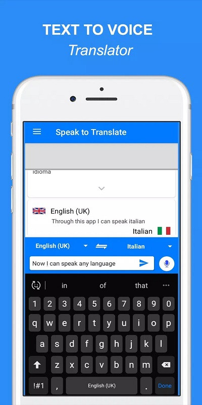 Speak and Translate app conversation starters