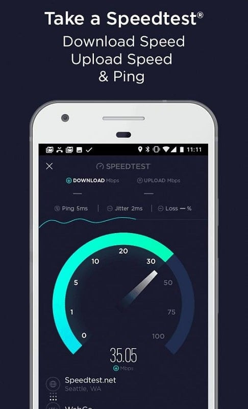 Speedtest MOD APK user-friendly interface