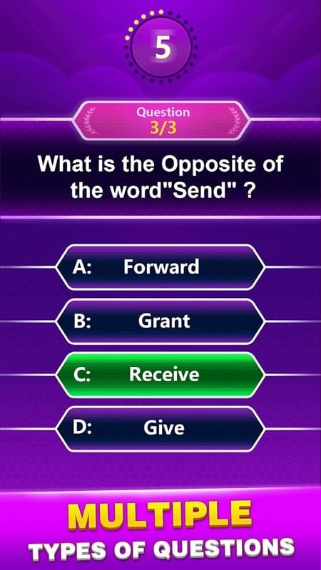 Spelling Quiz MOD APK gameplay on Android device