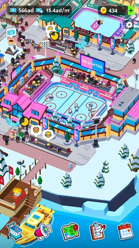 Sports City Tycoon new city expansion screenshot