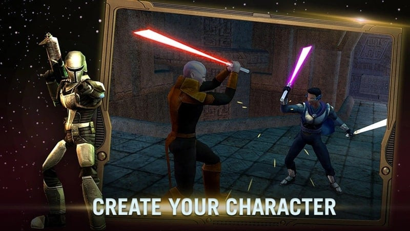 STAR WARS: KOTOR II character customization screen