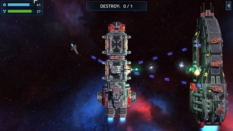 Star Zone game being played on an Android phone