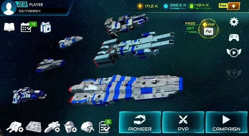 Starship Battle gameplay screenshot