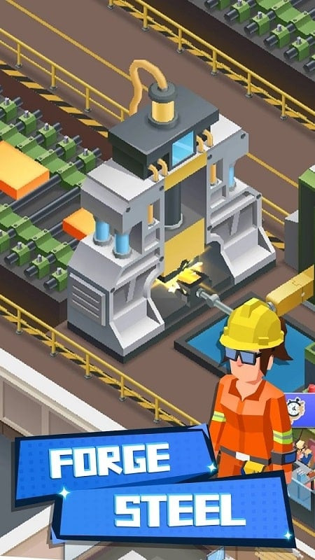 Steel Mill Manager MOD APK Upgrade Screen