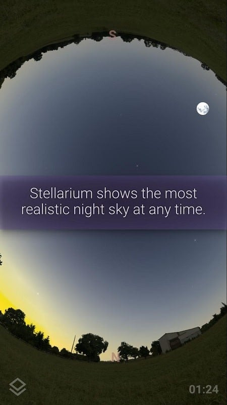 Stellarium Mobile PLUS night mode