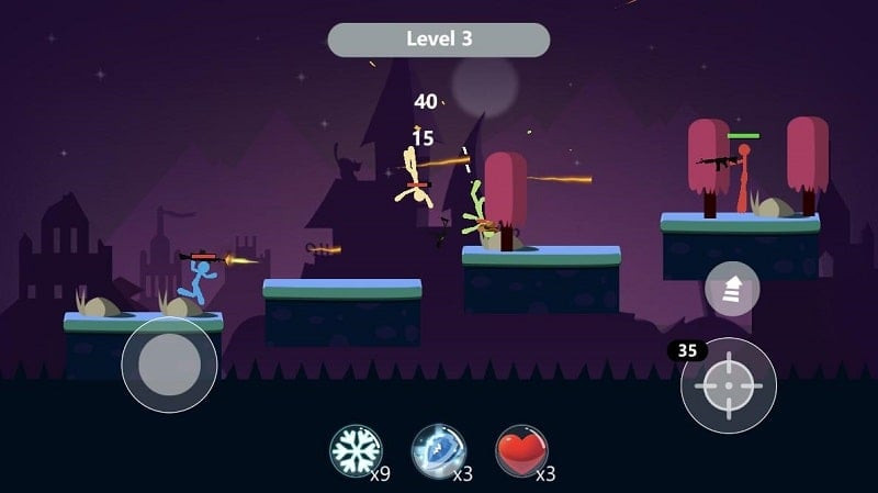 Upgrading stickman warriors in Stick Fight Warriors MOD APK