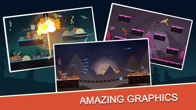 Stick Fight Eternals APK map screenshot