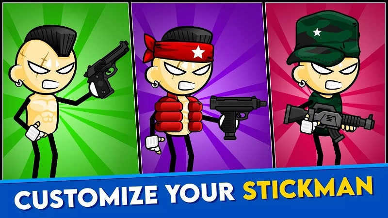 Stickman and Gun: Zombie War character customization