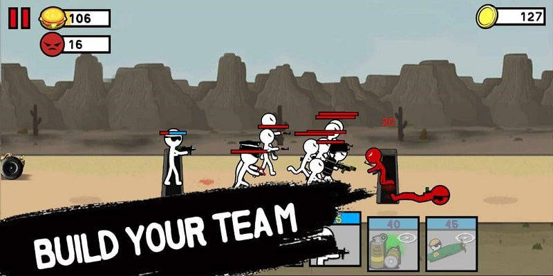 Stickman Army WWLF MOD APK Gameplay