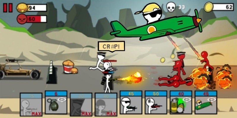 Stickman Army WWLF mod apk