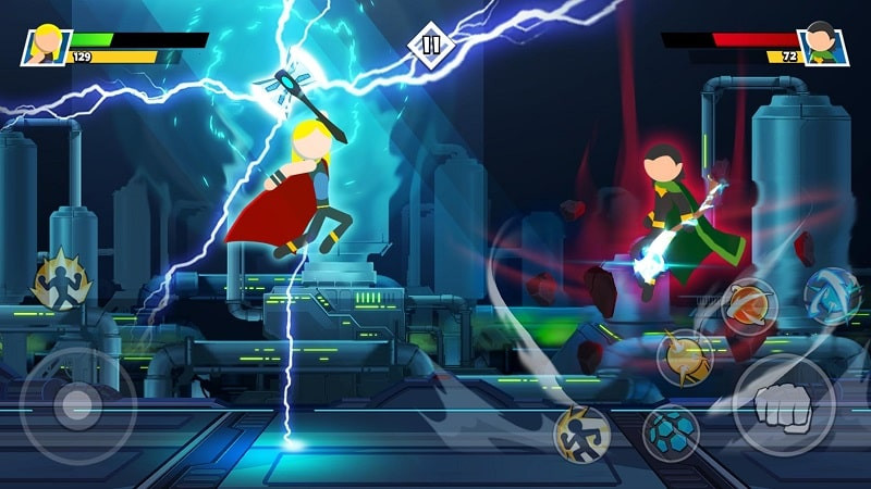 Stickman Combat Superhero Mod APK Screenshot