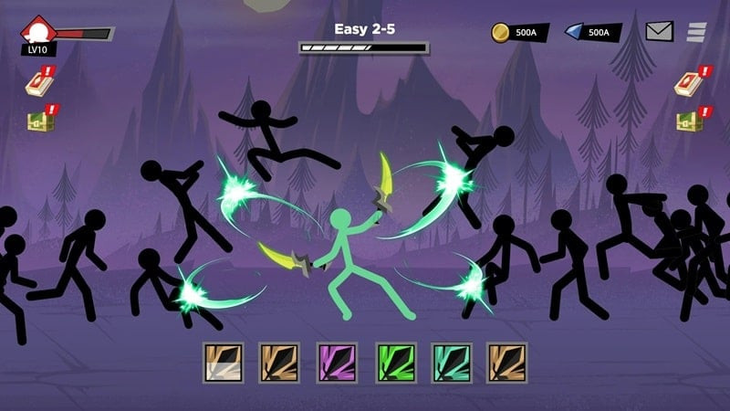 Stickman Myth MOD APK gameplay screenshot