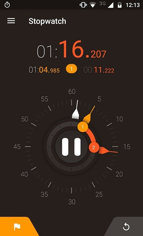 Stopwatch Timer MOD APK interface customization