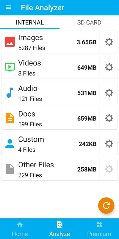 Storage Space MOD APK Analysis Feature