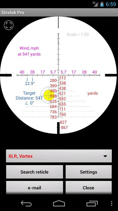 Strelok Pro calculations in action