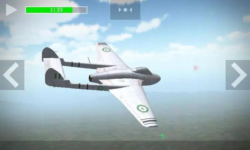 Strike Fighters gameplay screenshot showcasing aerial combat