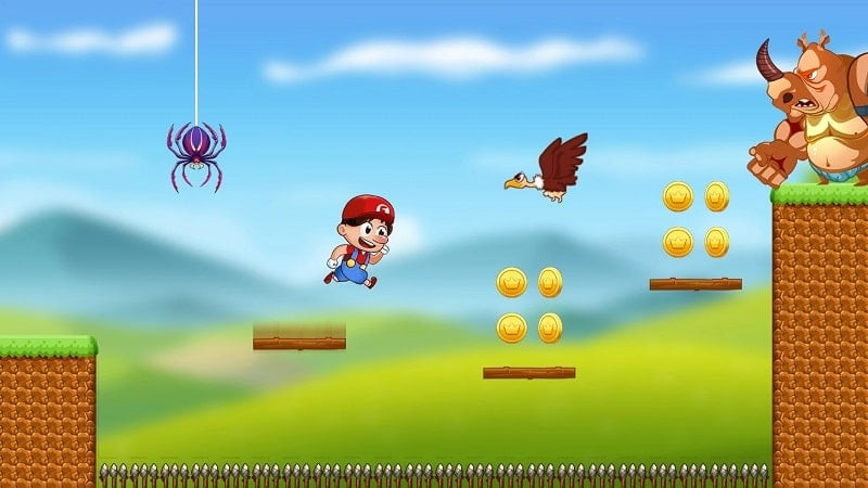 Super Bros Run screenshot showing in-game currency