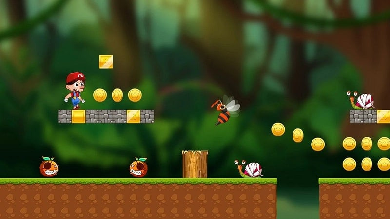 Super Bros Run MOD APK screenshot