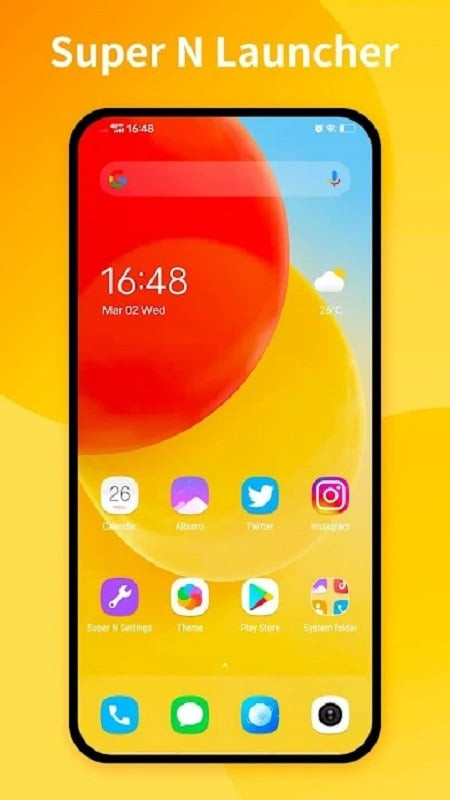 Super N Launcher MOD APK Screenshot