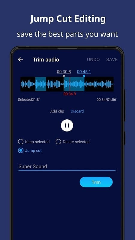 Adding audio effects in Super Sound