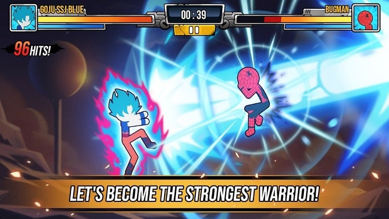 Super Stickman Dragon Warriors MOD APK Gameplay