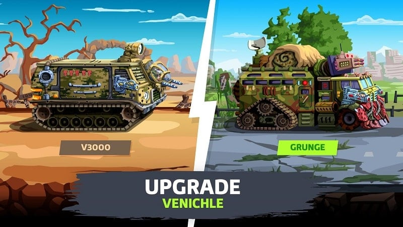 Survpunk MOD APK vehicle upgrade screen