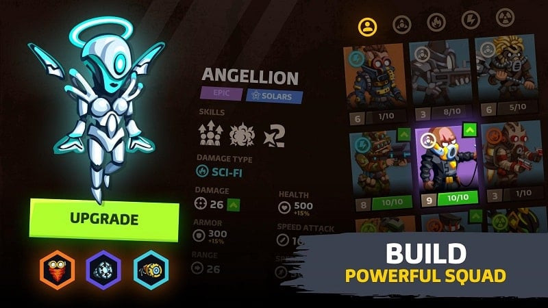 Survpunk MOD APK character selection screen