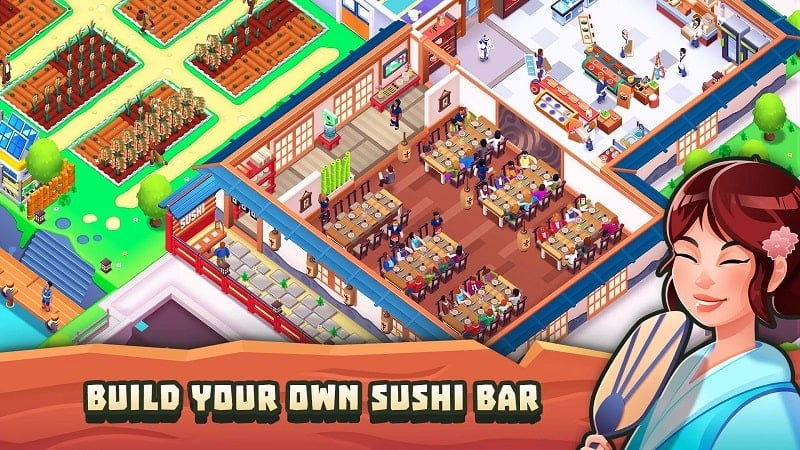 Sushi Empire Tycoon Cooking Gameplay