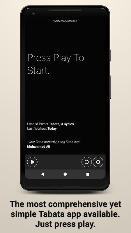 Tabata and HIIT Timer MOD APK features