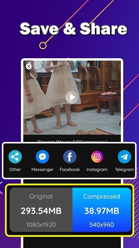 Tải Compress Video - Video Resizer MOD APK tại MODCOMBO