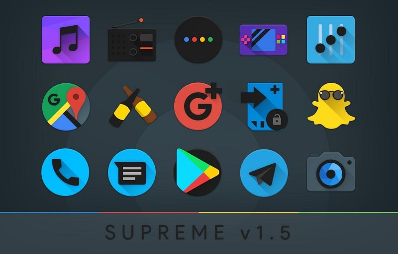 Tải Supreme Icon Pack mod miễn phí