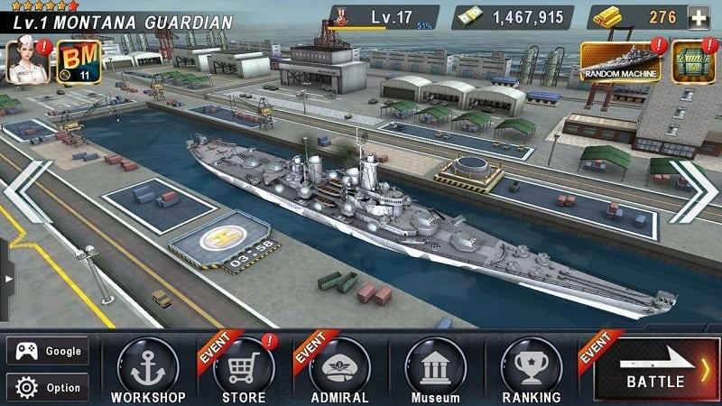 Tải Warship Battle mod