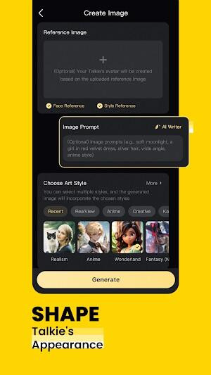 Talkie AI MOD APK Premium Unlocked Features