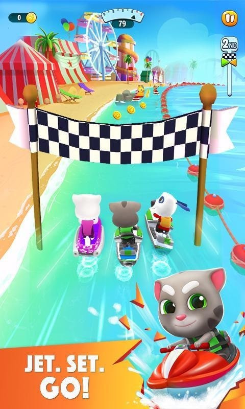 Talking Tom Jetski 2 Mod APK Screenshot